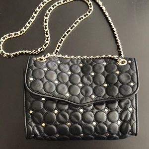 Rebecca Minkoff black with gold studs Affair bag